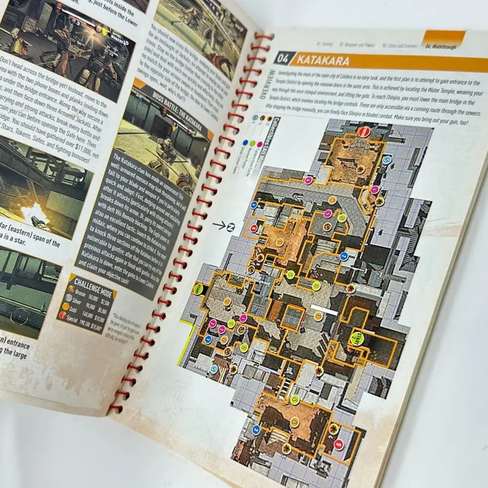 Prima Essential Guide Red Steel 2 Video Game Spiral Bound Wii Hack Slash FPS